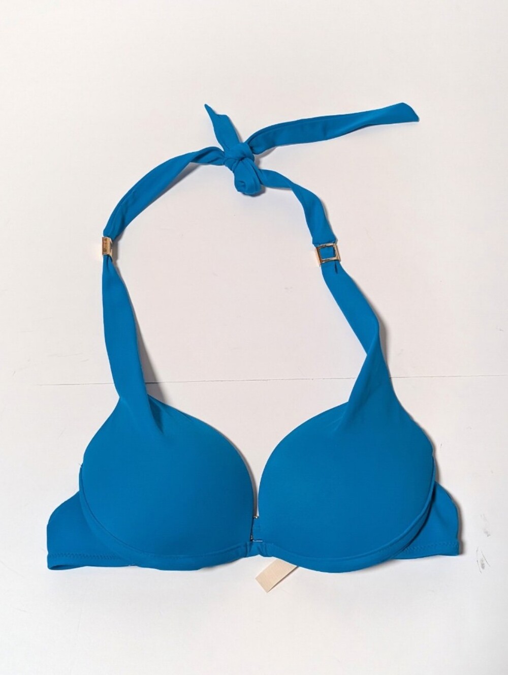Victoria's Secret Teal Blue Halter Bikini Top 32A